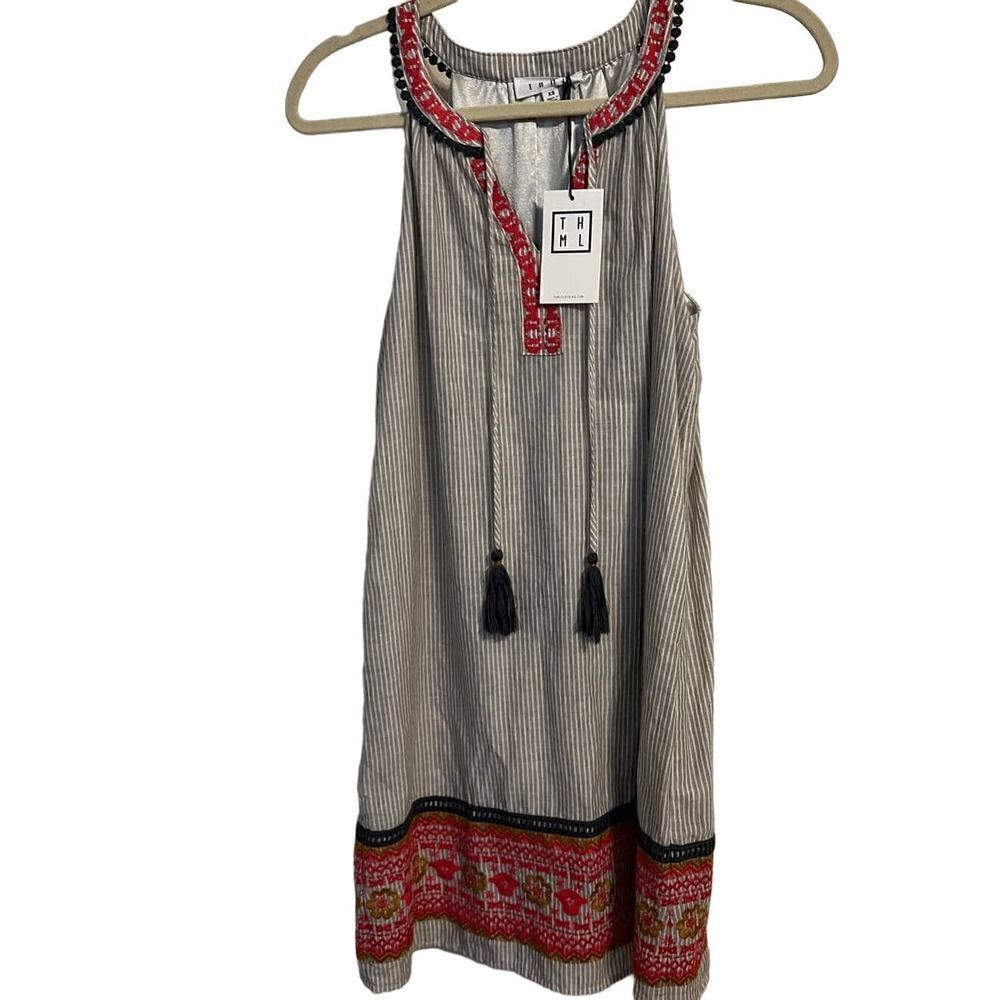 THML Embroidered Tassel Summer Dress NWT Sz. XS